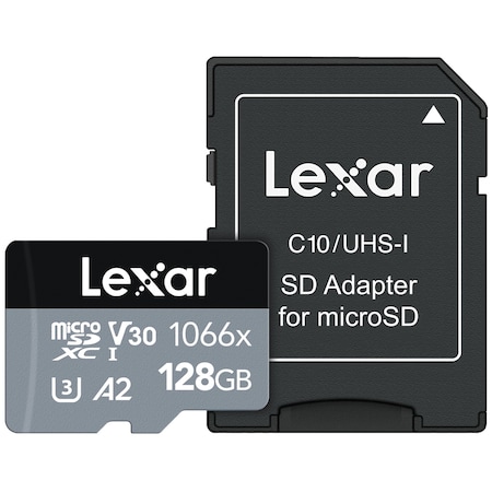 Lexar Professional SILVER Series 1066x microSDXC UHS-I Card (128 GB) LMS1066128G-BNANU